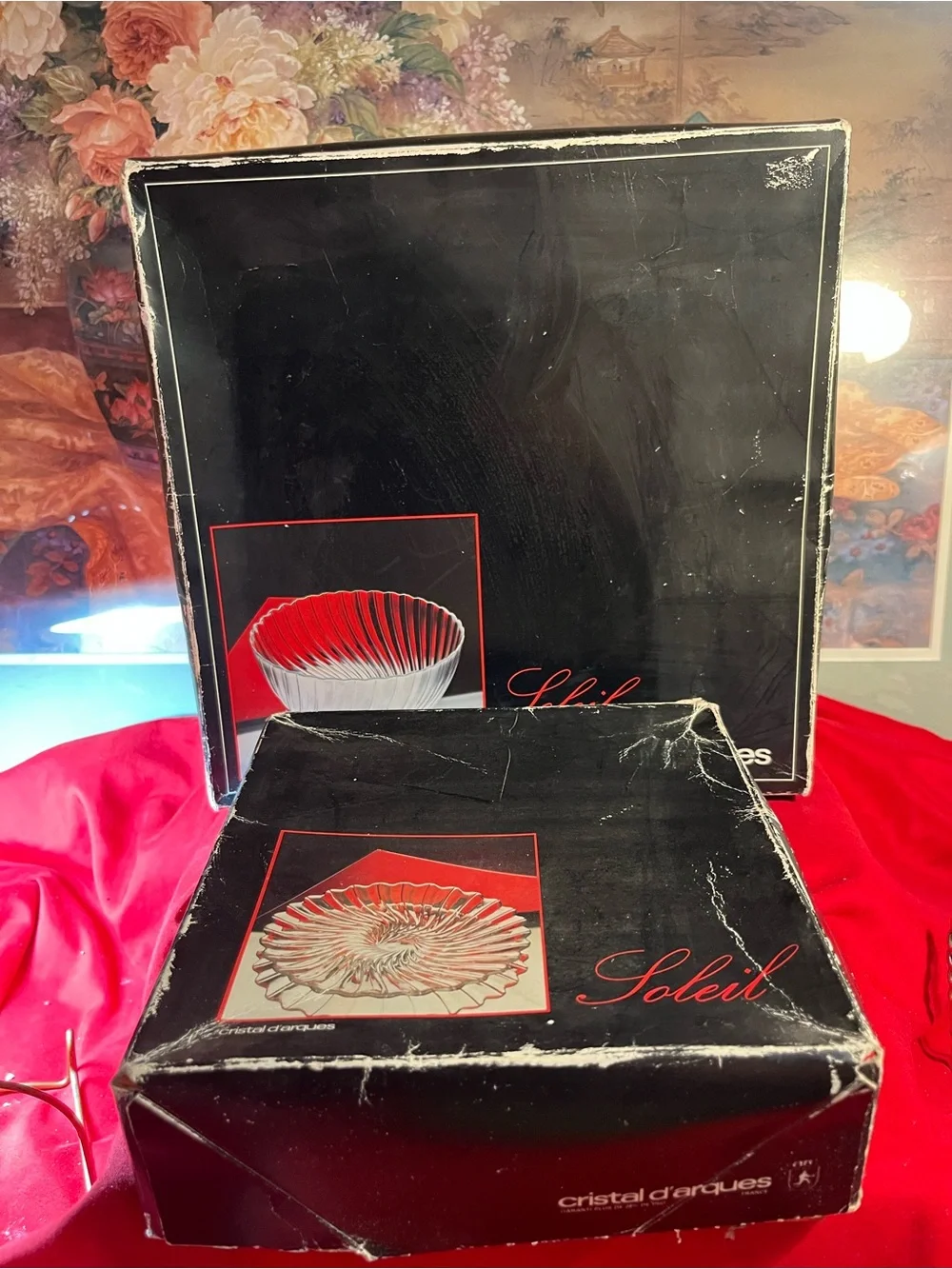 Cristal de’ Arques Soleil new salad bowl and salad plates